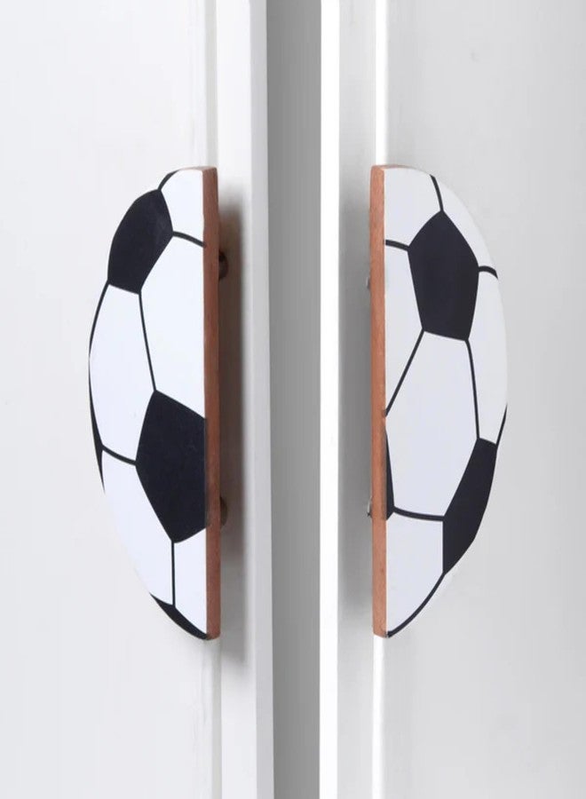 Look Mumma Football Wooden Cupboard Primium Handle/Drawer - Handcrafted Kids Room Hardware - Image 3